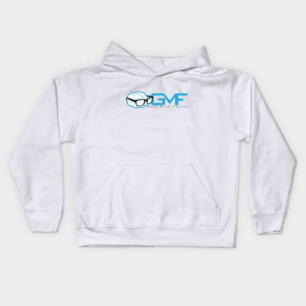 Geek Mind Fusion Logo Horizontal (Light Colors) Kids Hoodie by GeekMindFusion